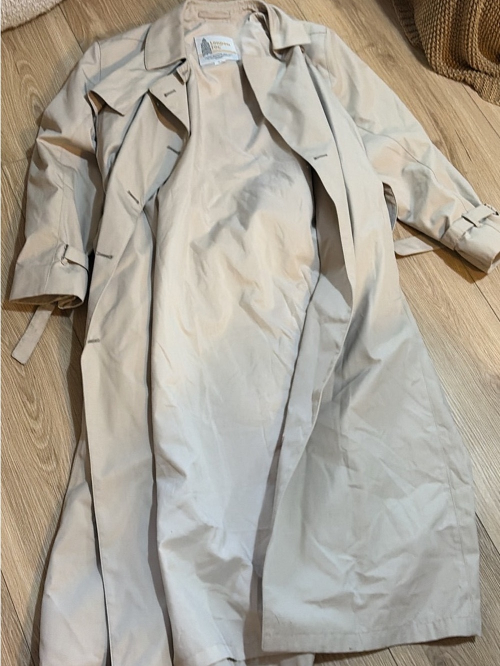 London Fog Light Beige Classic Trench Coat
